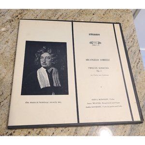 Corelli - 12 Violin Sonatas Stereo Monosoff Weaver Davidoff MHS 1690f  Records